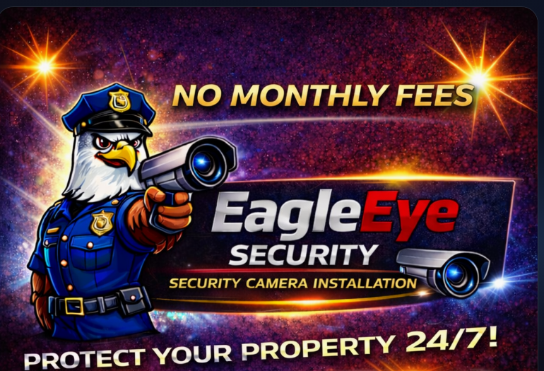 Eagle Eye Security Camera installation flyer